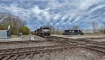 NS 4648 is east, while the yard engine rests.